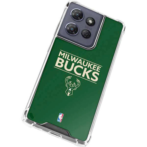 NBA Milwaukee Bucks Standard - Green Moto G Play 5G (2025) Clear Case